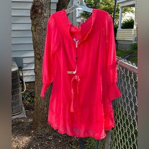 BCBGeneration off shoulder mini ruffle dress